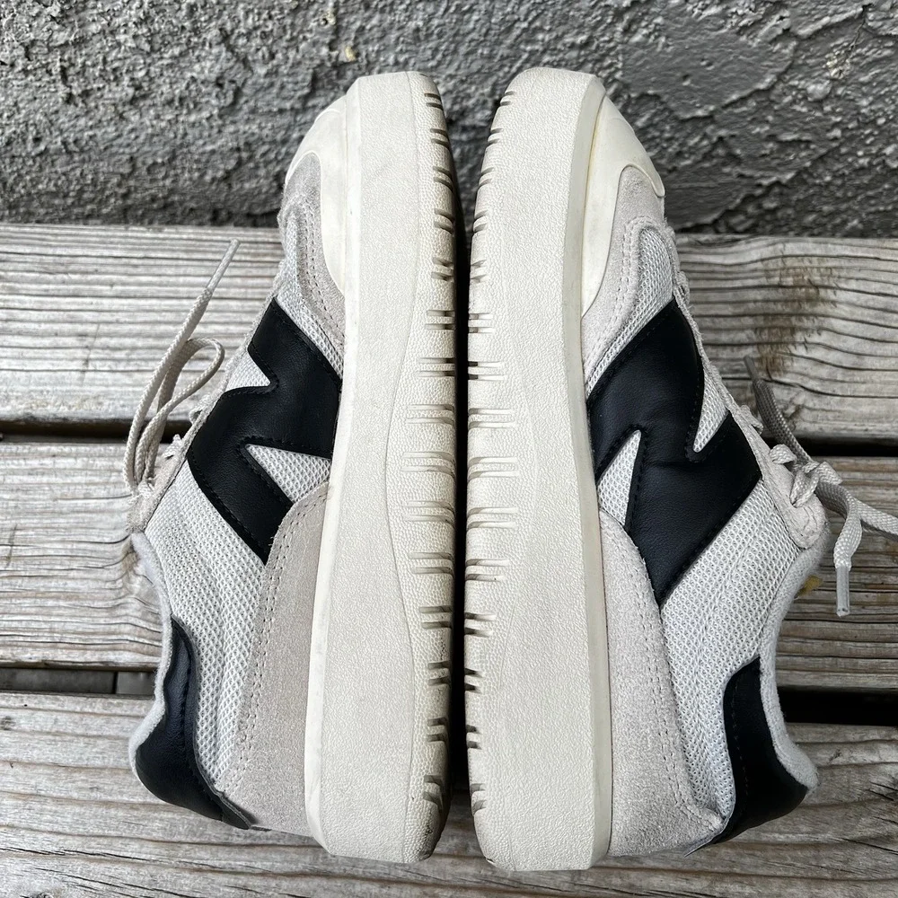 New Balance Shoes Women Size 6.5 Men Size 5 CT302 White (Beige) Suede Platform